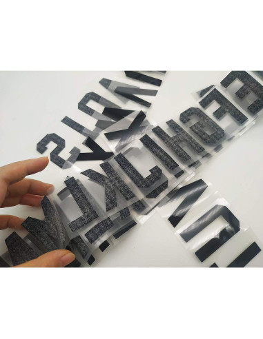 78 Letras Transferibles de Calor Fanbay 5.08 cm Negro
