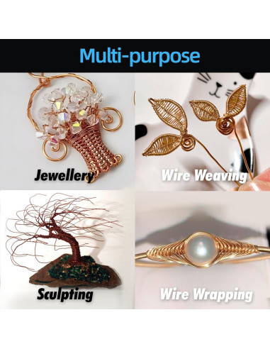 Alambre de Cobre Puro 16 AWG 18.29 m Art3d para Jardinería