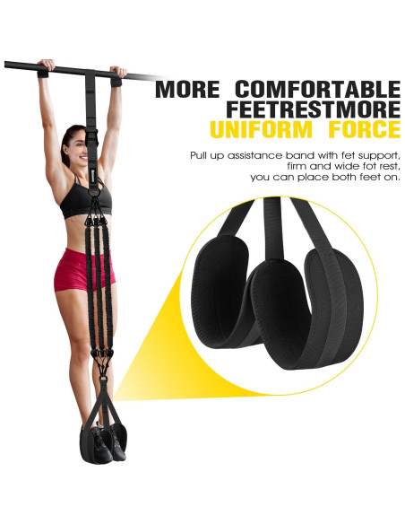 Bandas de Asistencia para Dominadas Ayombo Ajustables 4 Niveles