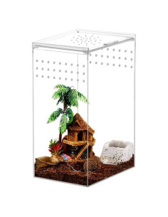 Terrario Acrílico Magnético NANEEZOO 10.16x10.16x20.32 cm