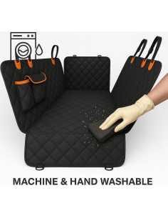 Funda de Asiento para Perros Fidozen SC3V1 Impermeable Naranja 2