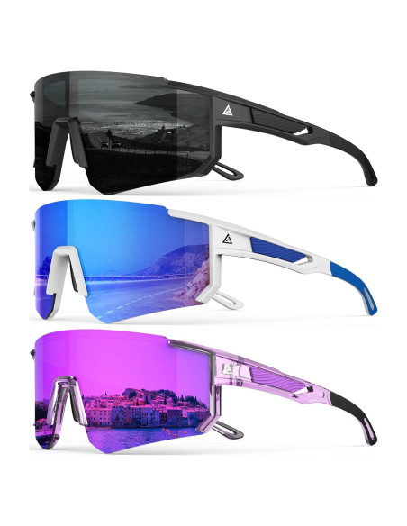 Gafas de sol deportivas polarizadas QALLY UV400 para hombres