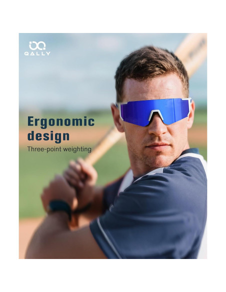 Gafas de sol deportivas polarizadas QALLY UV400 para hombres