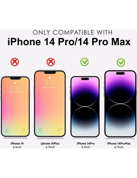 Protector de Lente de Cámara T Tersely para iPhone 14 Pro/Max