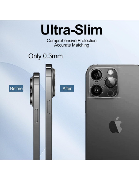 Protector de Lente de Cámara T Tersely para iPhone 14 Pro/Max