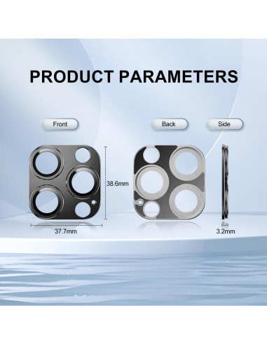 Protector de Lente de Cámara T Tersely para iPhone 14 Pro/Max