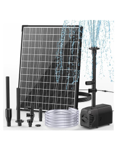 Bomba de Fuente Solar POPOSOAP 20W con Flujo 1210 LPH