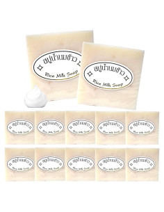 Jabón Vegano de Arroz 12PCS - Hidratante y Suave para Piel