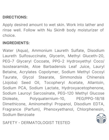Jabón Corporal Líquido Nu Skin 238 g | Hidratante y Suave