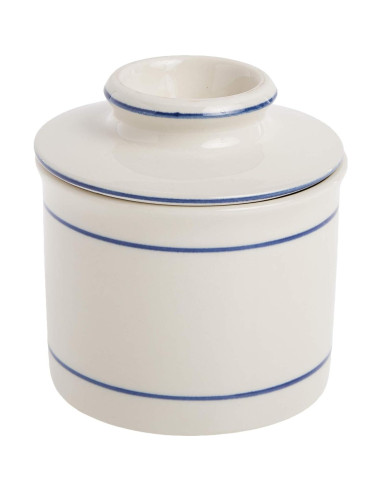 Butter Keeper Norpro Cerámica Esmaltada 10cm Blanco