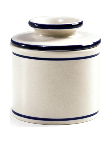 Butter Keeper Norpro Cerámica Esmaltada 10cm Blanco