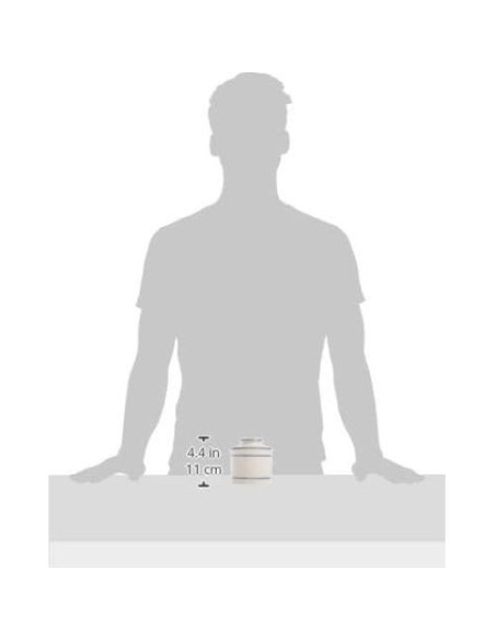 Butter Keeper Norpro Cerámica Esmaltada 10cm Blanco