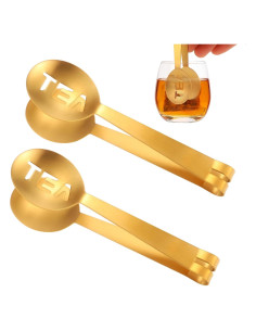 Exprimidor de Bolsas de Té Tinoaly 2 Pcs Acero Inoxidable 12cm