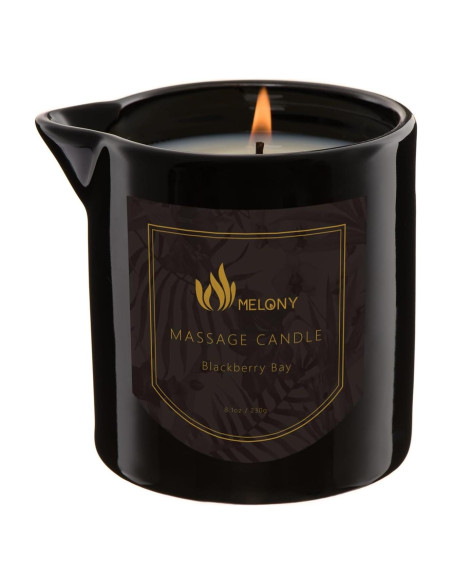 Vela de Aceite de Masaje MELONY 230g - Hidratante Mora y Laurel