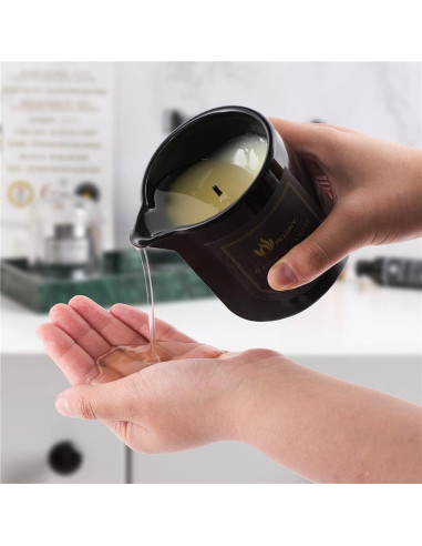 Vela de Aceite de Masaje MELONY 230g - Hidratante Mora y Laurel