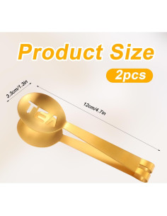 Exprimidor de Bolsas de Té Tinoaly 2 Pcs Acero Inoxidable 12cm 2