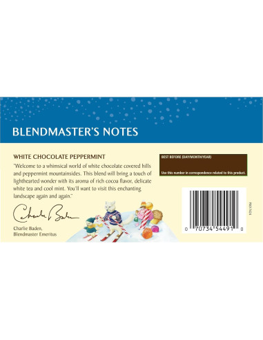 Bolsitas de Té Blanco Chocolate Blanco y Menta Celestial 20 Unidades