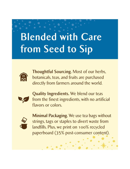 Bolsitas de Té Blanco Chocolate Blanco y Menta Celestial 20 Unidades