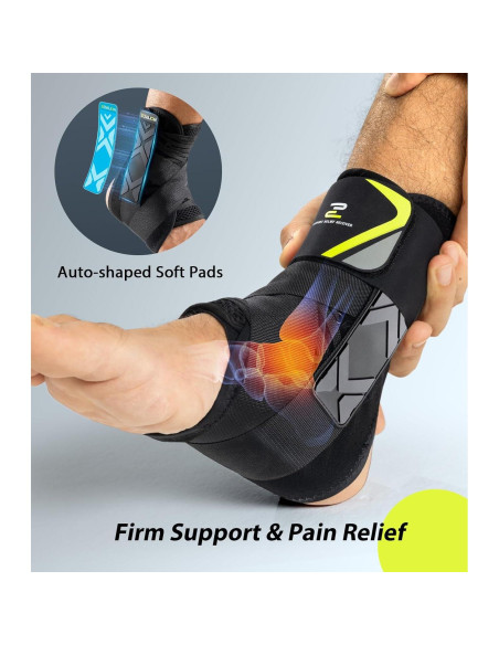 Soporte de Tobillo Ajustable ZOELION con Almohadillas Lateral XS