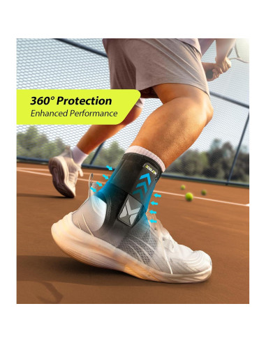 Soporte de Tobillo Ajustable ZOELION con Almohadillas Lateral XS