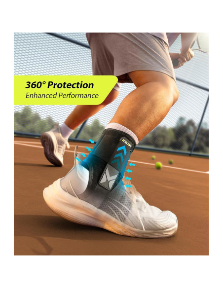 Soporte de Tobillo Ajustable ZOELION con Almohadillas Lateral XS