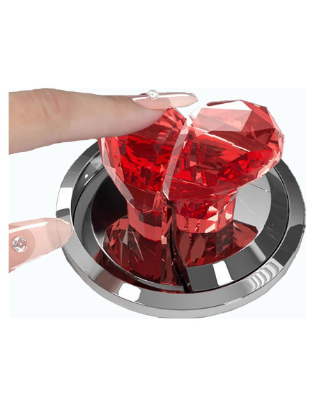 Botón de Presión Inodoro CIXVOEMK Rojo Transparente