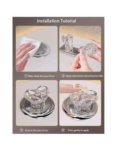 Botón de Presión Inodoro CIXVOEMK Rojo Transparente