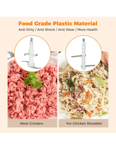 Desgarrador de Pollo Eléctrico Furnovo 250W 2L Acero Inoxidable