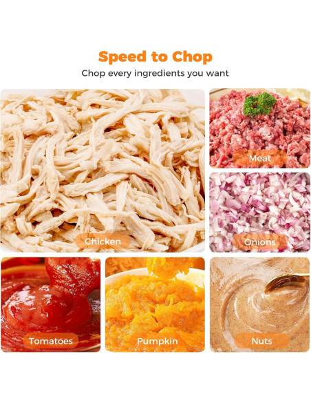 Desgarrador de Pollo Eléctrico Furnovo 250W 2L Acero Inoxidable