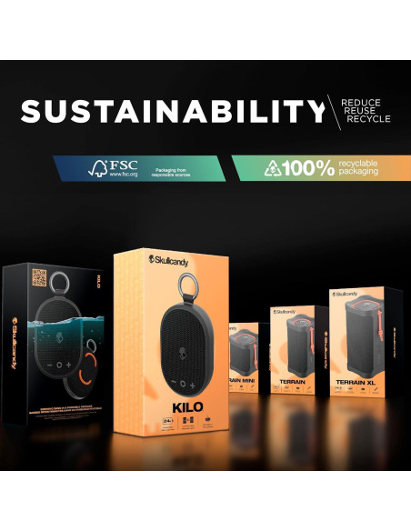 Altavoz Bluetooth Inalámbrico Skullcandy Kilo IPX7 24h
