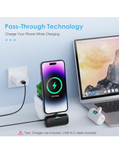 Cargador Portátil Mini 5000mAh para iPhone - 2 Pack 2