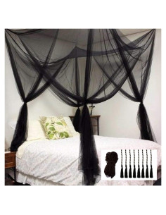 Dosel de Cama Negro Comtelek 220x200x250 cm Mosquitera