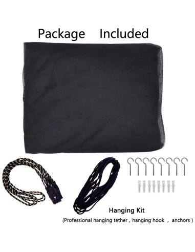 Dosel de Cama Negro Comtelek 220x200x250 cm Mosquitera