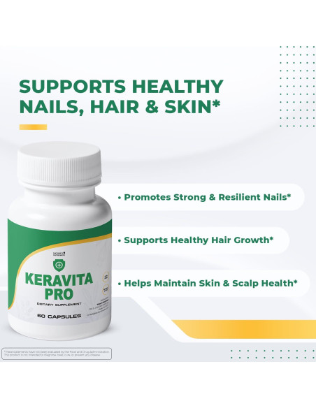 Keravita Pro - Suplemento Natural para Cabello y Uñas 60 Cápsulas