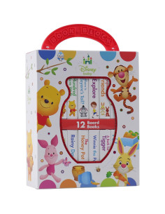 Disney Baby: Winnie the Pooh - My First Library - 12 Board Book Set - First Words, Counting, and More! - PI Kids 2
