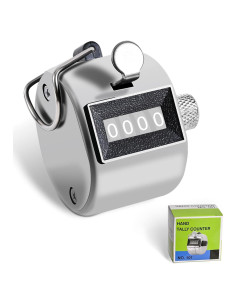 Contador de Tally de Metal TESEAS 4 Dígitos Manual