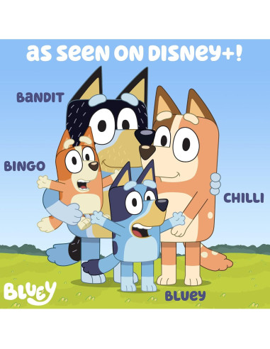 Botella de Agua Reutilizable Bluey 400 ml con Stickers