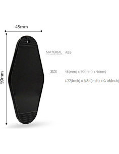 10 Llaveros Vintage en Blanco para Hotel Nwsrayu 8.89x4.45cm 2