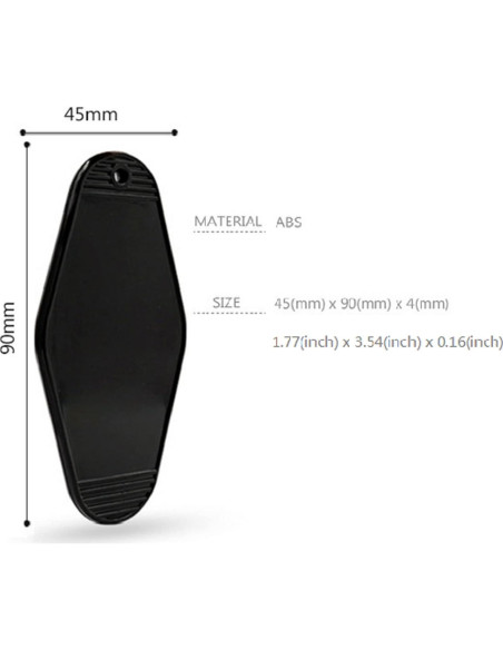 10 Llaveros Vintage en Blanco para Hotel Nwsrayu 8.89x4.45cm