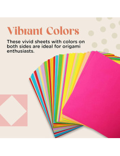 Papel Origami Doble Cara Home Pro Shop 1100 Hojas 15x15 cm 2
