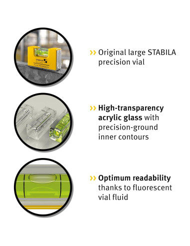 Nivel de Burbuja Magnético STABILA Pocket Pro 7cm