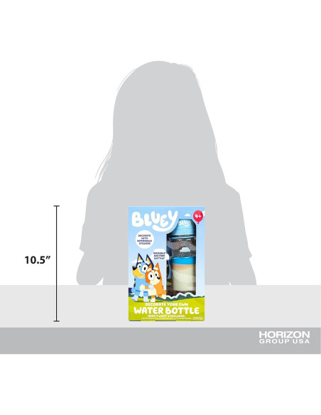 Botella de Agua Reutilizable Bluey 400 ml con Stickers Botella de Agua Reutilizable Bluey 400 ml con Stickers