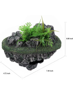 Isla Flotante para Tortugas AQUA KT 19x12x17 cm Decoración 2