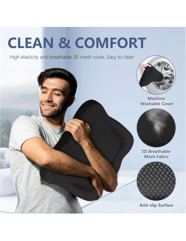 Cojín de Asiento Ergonómico Tsmertor para Silla - Alivio Ciática