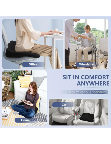 Cojín de Asiento Ergonómico Tsmertor para Silla - Alivio Ciática