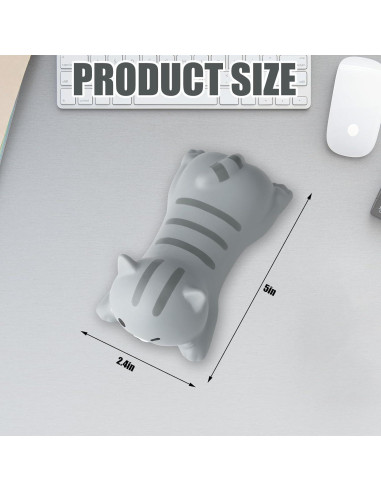 Soporte de Muñeca Ergonómico Kanayu para Ratón Gato 2 Pcs