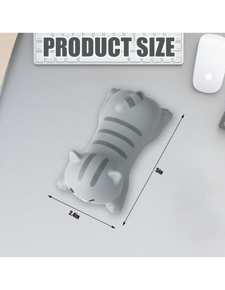 Soporte de Muñeca Ergonómico Kanayu para Ratón Gato 2 Pcs