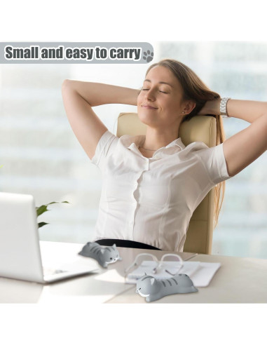 Soporte de Muñeca Ergonómico Kanayu para Ratón Gato 2 Pcs