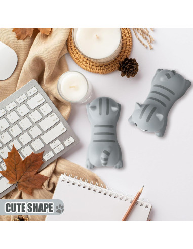 Soporte de Muñeca Ergonómico Kanayu para Ratón Gato 2 Pcs