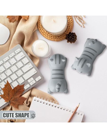 Soporte de Muñeca Ergonómico Kanayu para Ratón Gato 2 Pcs